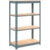 Global Industrial 4 Shelf Heavy Duty Boltless Shelving Starter 36""Wx12""Dx72""H Wood Deck USA