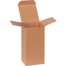 Global Industrial Reverse Tuck Folding Cartons 4""L x 4""W x 8""H Kraft 250/Pack