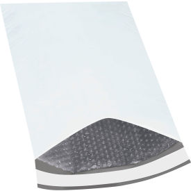 Global Industrial™ Bubble Lined Poly Mailers 12-1/2""W x 19""L 2 Mil White 25/Pack
