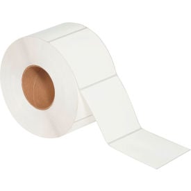 Global Industrial™ Thermal Transfer Labels 4""W x 4""L 3"" Core White 4/Pack