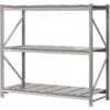 Global Industrial™ 3 Level Extra HD Bulk Storage Rack Steel Deck Starter 96""W x 24""D x 96""H