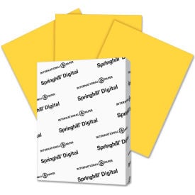 Springhill® Digital Vellum Bristol Color Cover 8-1/2"" x 11"" 67lb. Goldenrod 250 Sheets/Pk