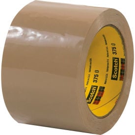 Scotch® 375 Carton Sealing Tape 3"" x 55 Yds. 3.1 Mil Tan