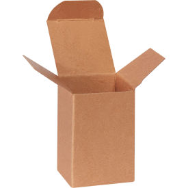Global Industrial Reverse Tuck Folding Cartons 2""L x 2""W x 3""H Kraft 1000/Pack