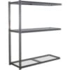 Global Industrial 3 Shelf Extra Heavy Duty Boltless Shelving Z Beam Add On 72Wx48Dx96H Wire Deck