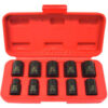 Metric Impact Socket Set 3/8"" Drive 6 Point Short 10 Piece