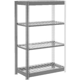Global Industrial 4 Shelf Heavy Duty Boltless Shelving Add On 48""Wx18""Dx60""H Wire Deck USA
