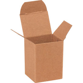 Global Industrial Reverse Tuck Folding Cartons 1-1/2""L x 1-1/4""W x 2""H Kraft 1000/Pack