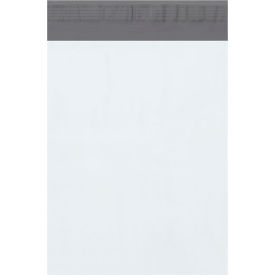 Global Industrial™ Poly Mailers with Tear Strip 10""W x 13""L 2.5 Mil White 100/Pack