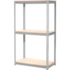 Global Industrial 3 Shelf Heavy Duty Boltless Shelving Starter 36""Wx18""Dx84""H Wood Deck USA