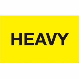 Tape Logic® Labels with ""Heavy"" Print 5""L x 3""W Fluorescent Yellow Roll of 500