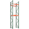 Global Industrial Bolted Teardrop Pallet Rack Starter 48""Wx 42""D x 192""H 6590 lbs Shelf Cap