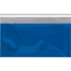 Global Industrial™ Peel & Seal Metallic Glamour Mailers 6-1/4""W x 10-1/4""L Blue 250/Pack