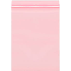 Global Industrial™ Minigrip Anti-Static Reclosable Poly Bags 3""W x 5""L 4 Mil Clear 1000PK