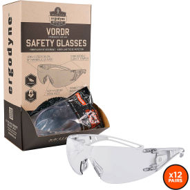 Ergodyne® Skullerz® VORDR Frameless Safety Glasses Clear Lens Pack of 12