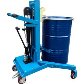 Global Industrial™ Hydraulic Drum Handler w/ Universal Grip & Adjustable Support 1100 Lb. Cap
