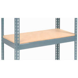 Global Industrial Double Rivet Additional Shelf  48""W x 24""D Wood Deck USA