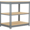 Global Industrial 3 Shelf Standard Duty Boltless Shelving Starter 36""W x 12""D x 36""H Wood Deck