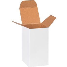 Global Industrial Reverse Tuck Folding Cartons 2""L x 2""W x 4""H White 1000/Pack