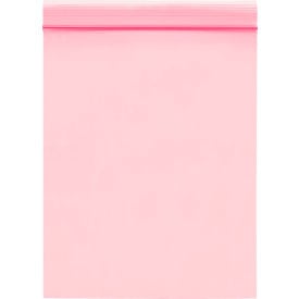 Global Industrial™ Anti Static Reclosable Poly Bags 4""W x 6""L 2 Mil Pink 1000/Pack