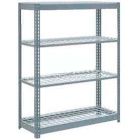 Global Industrial 4 Shelf Heavy Duty Boltless Shelving Starter 48""Wx18""Dx72""H Wire Deck USA