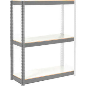 Global Industrial 3 Shelf Extra Heavy Duty Boltless Shelving Add On 60Wx48Dx84H Laminate Deck USA