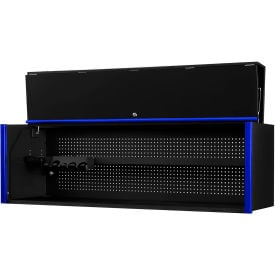 Extreme Tools DX Power Workstation Hutch 72""W x 21""D x 22-1/4""H Black with Blue Handle