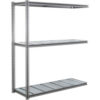 Global Industrial 3 Shelf Extra Heavy Duty Boltless Shelving Z Beam Add On 96Wx48Dx96H Steel Deck