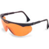 Uvex® Skyper S1933X Safety Glasses Black Frame SCT-Orange Lens Anti-Fog