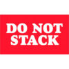 Tape Logic® Labels with ""Do Not Stack"" Print 5""L x 3""W Red/White Roll of 500
