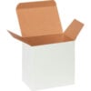 Global Industrial Reverse Tuck Folding Cartons 6""L x 4""W x 6""H White 200/Pack