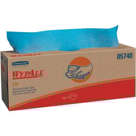 WypAll L40 Wipers 16-2/5 x 9-4/5 Blue 100/pop Up Box 9 Boxes/Carton - KCC 05740