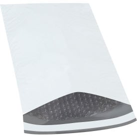 Global Industrial™ Bubble Lined Poly Mailers 8-1/2""W x 14-1/2""L 2 Mil White 25/Pack
