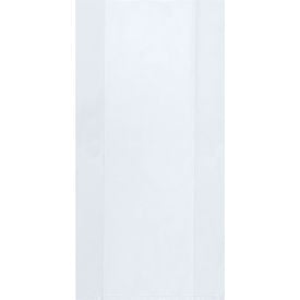Global Industrial™ Gusseted Poly Bags 8""W x 4""D x 15""H 2 Mil Clear 1000/Pack