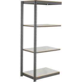 Global Industrial 4 Shelf Standard Duty Boltless Shelving Add On 48""Wx24""Dx96""H Laminate Deck