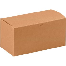Global Industrial Gift Boxes 9""L x 4-1/2""W x 4-1/2""H Kraft 100/Pack