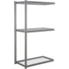 Global Industrial 3 Shelf Extra Heavy Duty Boltless Shelving Z Beam Add On 60Wx24Dx96H Wire Deck