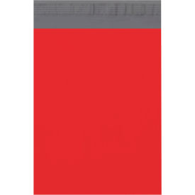 Global Industrial™ Colored Poly Mailers 10""W x 13""L 2.5 Mil Red 100/Pack