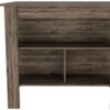 Brown 41" Kitchen Island With Storage