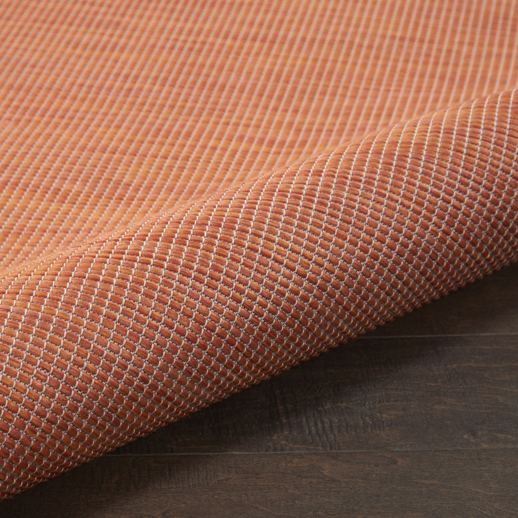 5' X 7' Terracotta Indoor Outdoor Area Rug