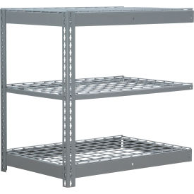 Global Industrial 3 Shelf Standard Duty Boltless Shelving Add On 48""W x 12""D x 36""H Wire Deck
