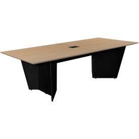 Regency Array Conference Table with Power Data Grommet 96""L x 48""W x 29""H Noble Oak/Black