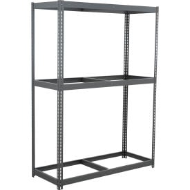 Global Industrial 3 Shelf Extra Heavy Duty Boltless Shelving Starter 72""W x 24""D x 48""H No Deck