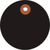 Global Industrial Plastic Circle Tag 2"" Dia. Black 100/Pack