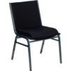 Flash Furniture® Hercules Heavy Duty Stacking Chair Silvervein Frame/Black Dot Seat