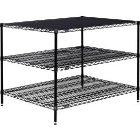 Nexel® 3 Shelf Black Epoxy Wire Shelving Unit Starter 36""W x 36""D x 34""H