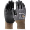 PIP MaxiCut Ultra Micro-Foam Nitrile Coated Palm & Fingers Gloves ANSI A5 XS Gray 6 Dozen/Case
