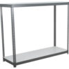 Global Industrial 2 Shelf Extra Heavy Duty Boltless Shelving Starter 96""Wx24""Dx36""HLaminate Deck