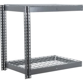 Global Industrial 2 Shelf Extra Heavy Duty Boltless Shelving Add On 48""W x 24""D x 36""H Wire Deck