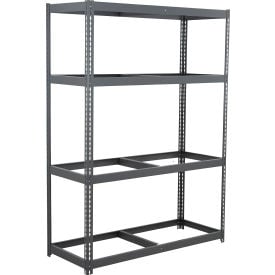 Global Industrial 4 Shelf Extra Heavy Duty Boltless Shelving Starter 72""W x 18""D x 72""H No Deck